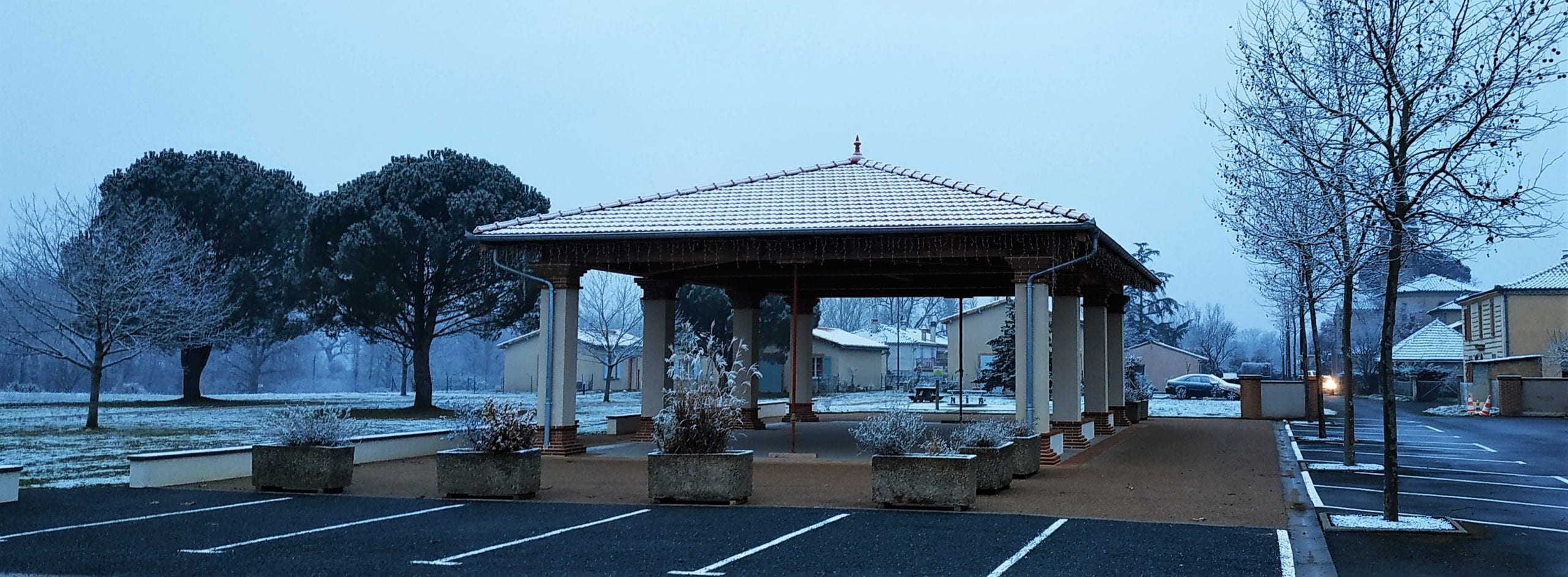 la halle en hiver